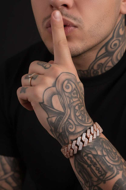 Daily dripping 💧 2 row 8mm two tone Cuban bracelet