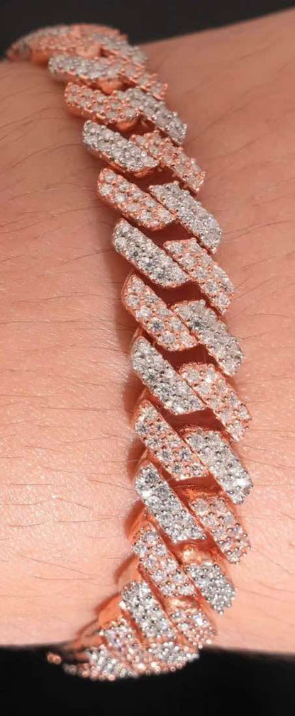 Daily dripping 💧 2 row 8mm two tone Cuban bracelet