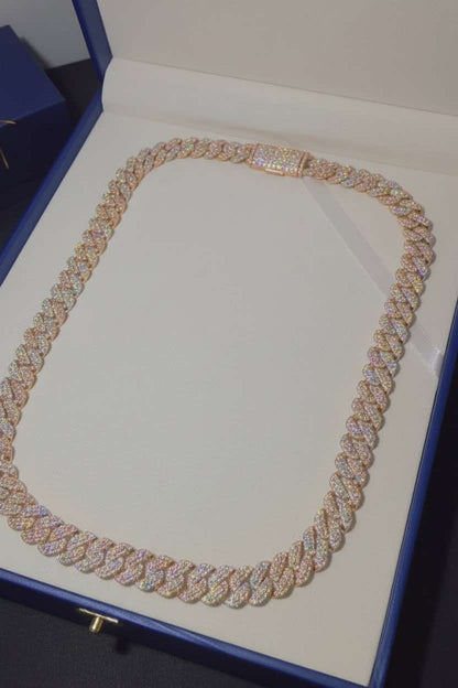 Two tone zone 10mm Cuban chain