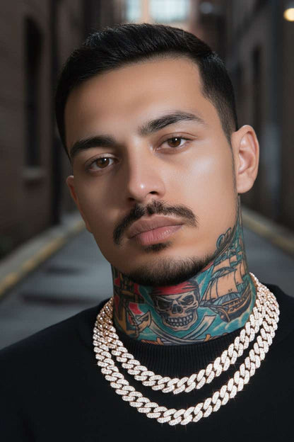 Playa Pink gold Cuban chain