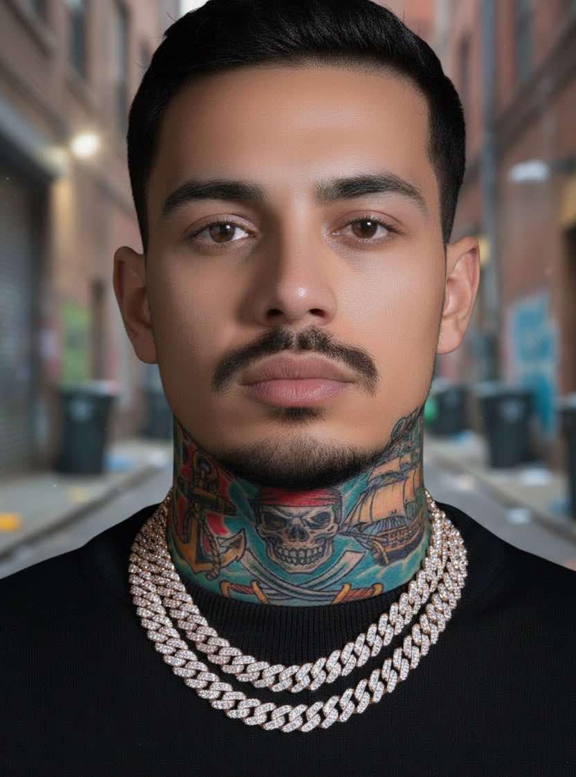 Playa Pink gold Cuban chain