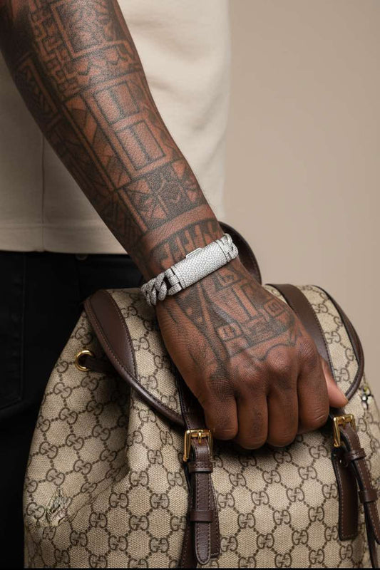 Bezel set bracelet