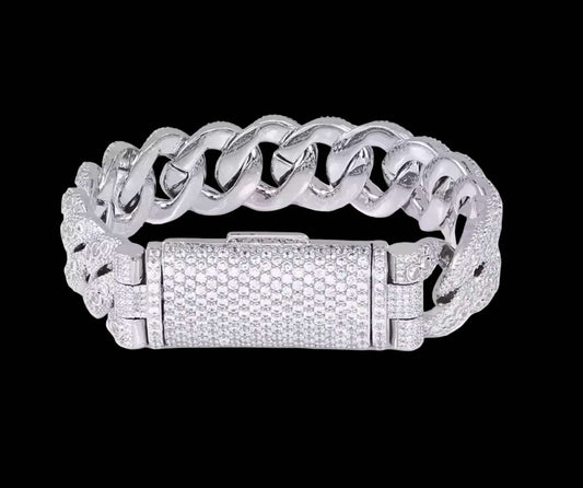 Bezel set bracelet